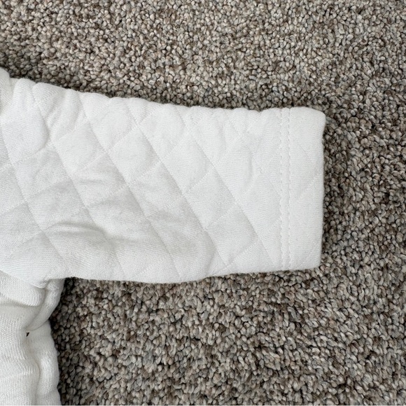 Little Me Quilted Baby Sweater White embroidered animals size 0-3 months - Picture 5 of 8